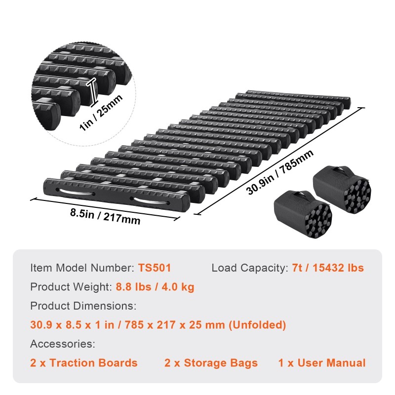 Vetolevyt termoplastista kumia seitsemän tonnin kantavuus pari maastoautoille ja pickupeille