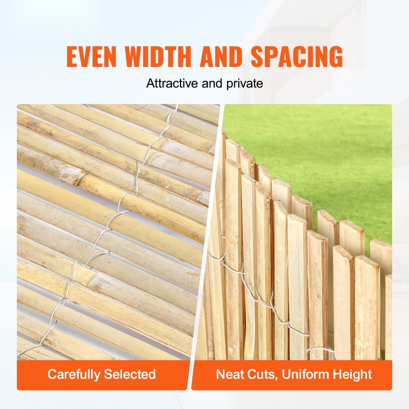 Bambusäleaita 3962×1828 mm luonnollinen bambu galvanoidut teräslangat