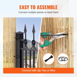 Bambusäleaita 3962×1828 mm luonnollinen bambu galvanoidut teräslangat