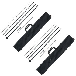 Höyhenlippusalkosetti alumiini ja lasikuitu kokonaiskorkeus 498,5 cm kaksi kappaletta ulkomainoskäyttöön