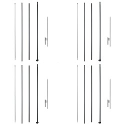 Höyhenlippusalonki neljän setin alumiiniseoksesta ja lasikuidusta 498,5 cm ulkokäyttöön