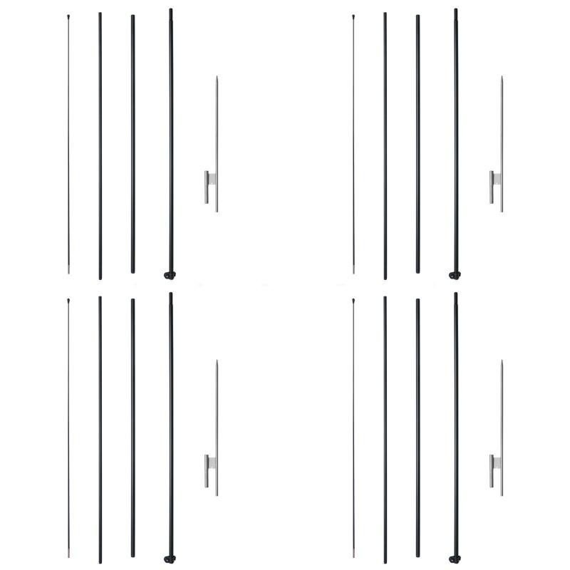 Höyhenlippusalonki neljän setin alumiiniseoksesta ja lasikuidusta 498,5 cm ulkokäyttöön