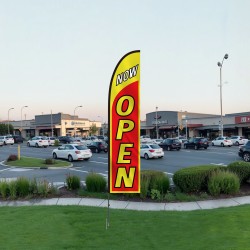 Mainoslippusetti masto alumiiniseos ja lasikuitu 440 cm lippu 340x80 cm ulkokäyttöön