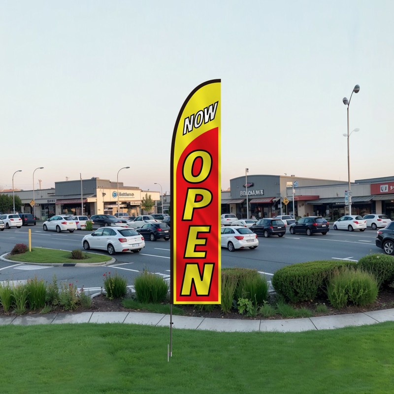 Mainoslippusetti masto alumiiniseos ja lasikuitu 440 cm lippu 340x80 cm ulkokäyttöön