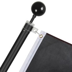 Teleskooppinen alumiiniseos lipputankosarja ulkokäyttöön 7 3 metrin musta Saksan lipulla