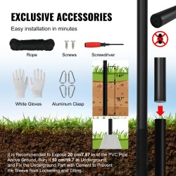 Lipputankosetti alumiiniseoksesta 7550 millimetriä irrotettava maahan asennettava ulkokäyttöön musta