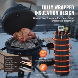 Kaasupullon lämmitin sopii 100 paunan sylintereille 280 W vedenpitävä Oxfordin kangas