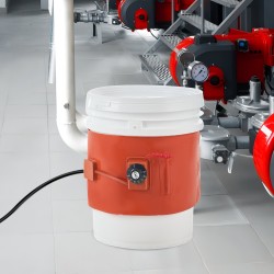 Metallitynnyrin silikonipäällysteinen lämmitin 5 gallonin 18,9 l 800 W säädettävä 30–150°C