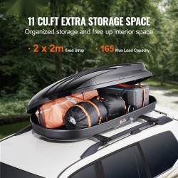 Kattotavaraboksi ABS 340 l 75 kg maksimikuorma kaksipuolinen avaus