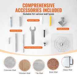 Seinälle asennettava 5-osainen kissahyllysetti 12 mm mäntypuuta kantavuus 18 kg