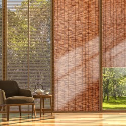 Ruokoaitarulla luonnollinen ruoko 5 m x 1,2 m 2 kpl ruskea