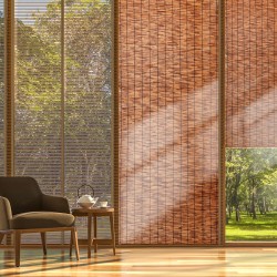 Ruokoaita 100-prosenttista luonnollista ruokoa 5 x 1,7 m ruskea näkösuoja