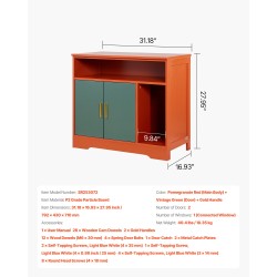 Suljettu kissan hiekkalaatikkokaappi P2-luokan lastulevy 79,2 cm leveä