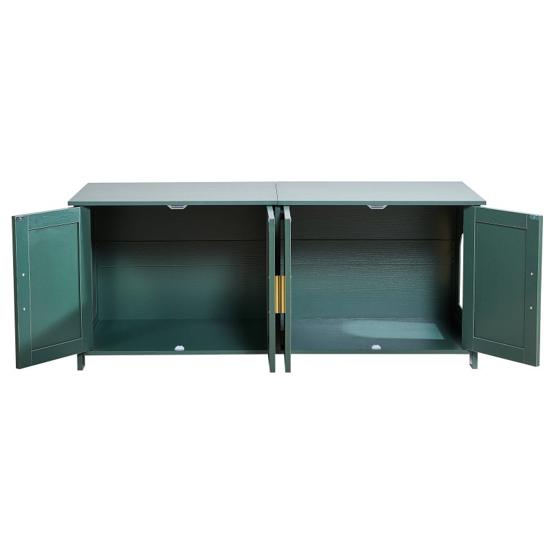 Kissan hiekkalaatikon kaappi P2-luokan lastulevy 120 cm useammalle kissalle neljä rottinkiovea