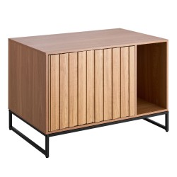 Piilotettu kissan wc-kaappi lastulevyinen kahdeksankymmentä senttimetriä leveä raapimisalustalla säilytystilalla ja