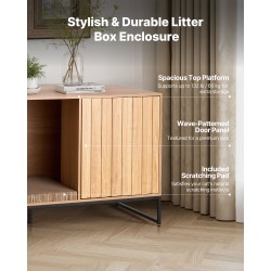 Kissan hiekkalaatikkokaappi 120 cm leveä lastulevy vedenpitävällä pinnalla raapimisalustalla ilmanvaihtoaukoilla