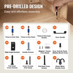 Puinen kissanvessakaappi 12 mm MDF 59,9x50x127 cm 2 hyllyä 2 koria