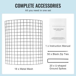 Kasvisuoja muovipinnoitetusta hiiliteräksestä 6 kpl halkaisija 320 mm korkeus 355 mm ulkokasveille