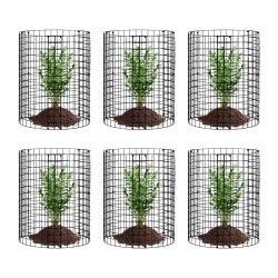 Kasvisuoja muovipinnoitetusta hiiliteräksestä 6 kpl halkaisija 320 mm korkeus 355 mm ulkokasveille