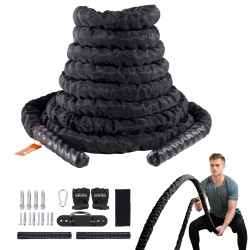 Harjoitusköysi polyesteri 9,1 m halkaisija 38 mm paino 7,2 kg suojasukalla ankkurilla