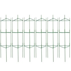 Tomaattikehikot muovipinnoitetusta hiiliteräksestä 123 cm 6 kpl puutarhaan
