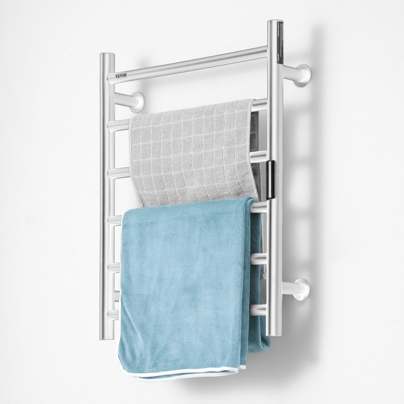 Seinäasenteinen ruostumaton teräs pyyhekuivain kuudella tankolla roiskevesisuojattu 5-portainen lämpötilansäätö LED-näyttö