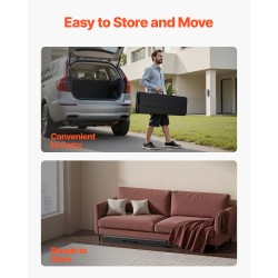 Taittuva muovinen penkki teräsjalat 1825 mm 1 kpl musta sisä ja ulkokäyttöön