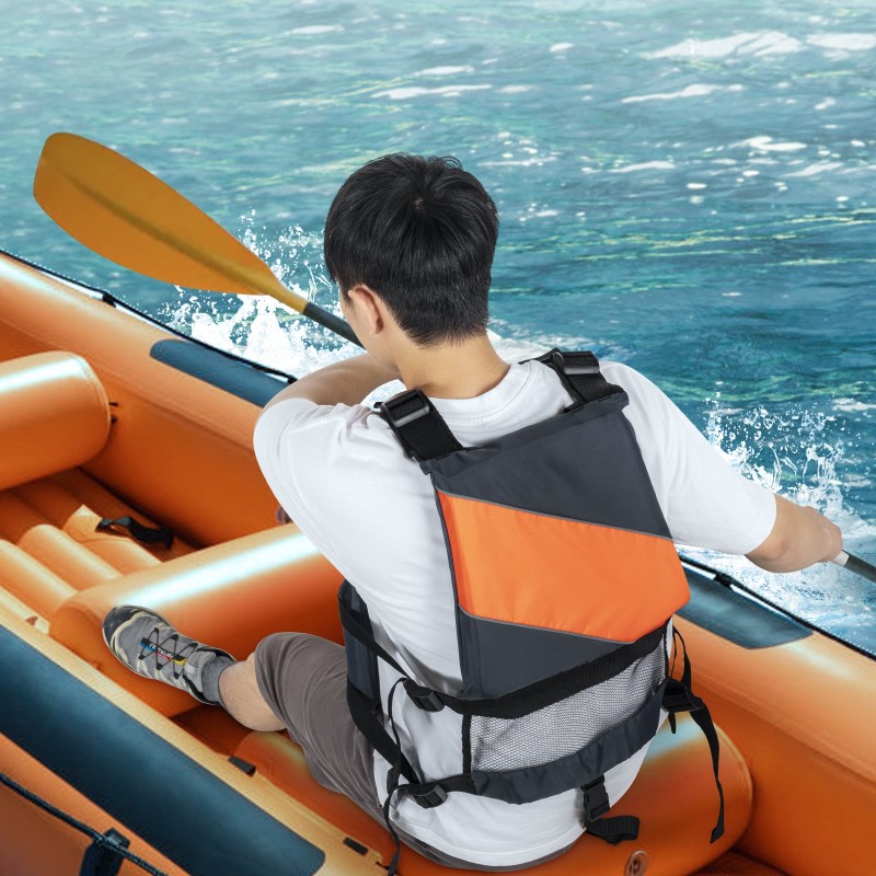 Kelluntaliivi 110N vedenpitävällä pintamateriaalilla säädettävällä istuvuudella koko XL vesilajeihin aikuisille