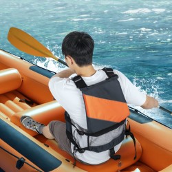 Kelluntaliivi vesiurheiluun vedenpitävä nylonkangas 96N kelluttavuus koko L