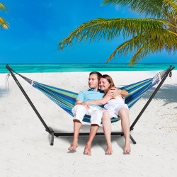 Riippumattoteline teräsrunko 450 paunaa kantavuus 6-portainen säätö sopii 2,9–3,85 m