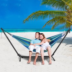 Riippumattojalusta teräsputkesta 3,05–4 m riippumatoille 1–2 hengelle noin 204 kg kantavuus