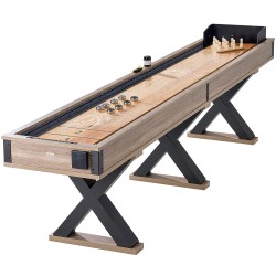 Shuffleboard pöytä 11 5 jalkaa MDF runko poly pinnoitettu pelipinta shuffleboard ja keilapeli mukana kahdeksan kiekkoa
