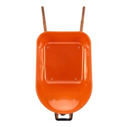 Puutarhakärry yksipyöräinen teräsrunko 16 tuuman vaahtopyörä 150 kg kantavuus