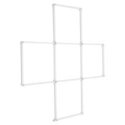 LED kattovalo 22000 lumenia 6500 kelvin modulaarinen 5 ruutujärjestelmä autotalliin varastoon