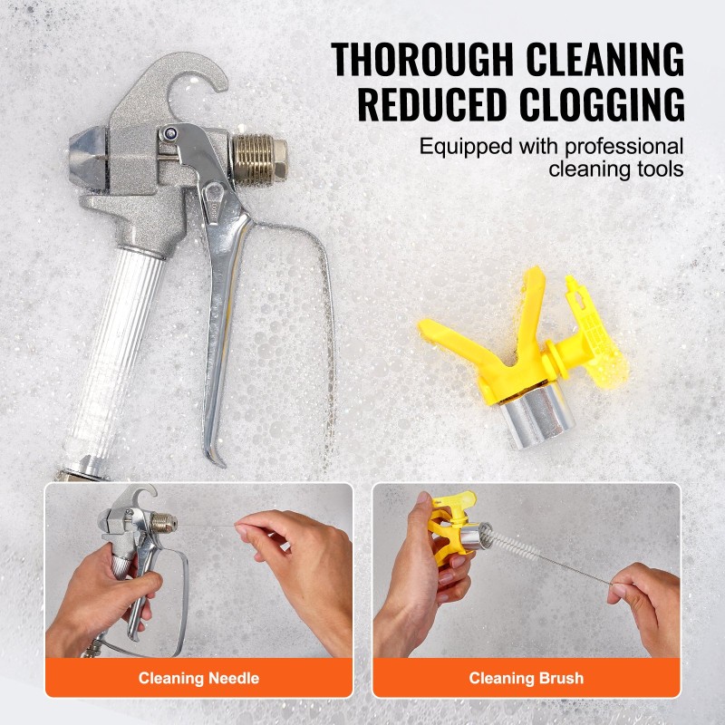 Ilmaton maalausruisku 900 W 1800 psi 1,8 l/min kärry pidennin