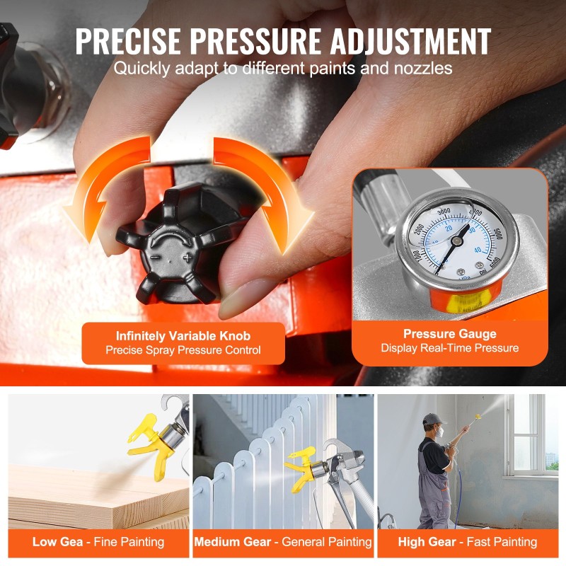 Maalausruisku kalvokäyttöinen korkeapaineinen vaunullinen jatkovarsi sisä- ja ulkokäyttöön