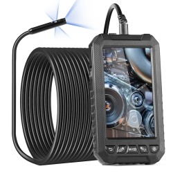 Endoskooppikamera kolme linssiä viidentoista metrin puolijäykkä kaapeli viiden tuuman näyttö