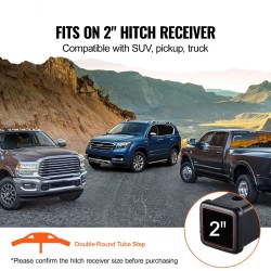 Astinlauta 2-tuumaiselle vetokoukkuvastaanottimelle teräs 930 mm 158,7 kg musta