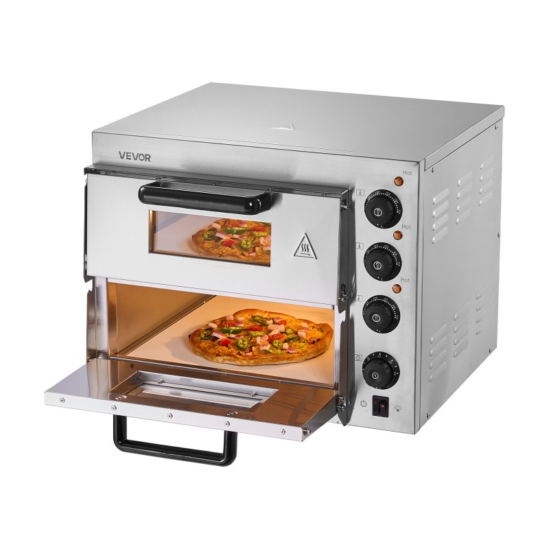 Sähköinen pöytätasouuni pizzalle ruostumaton teräs 35,6 cm 2700 wattia