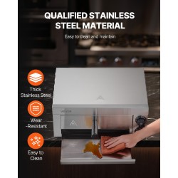 Sähköinen pizzauuni työtasolle 12-tuumainen 1500W ruostumaton teräs lämpötila ja aikasäätö