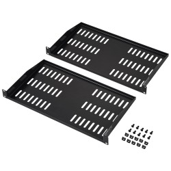 1U palvelinrähylly 2 kpl hiiliteräs 254 mm 19 tuuman 23 kg