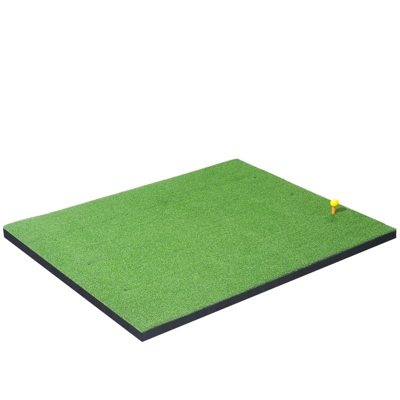 Golf-lyöntialusta PP-tekonurmi 152x122cm 15mm paksu 10 palloa ja 9 tiitä