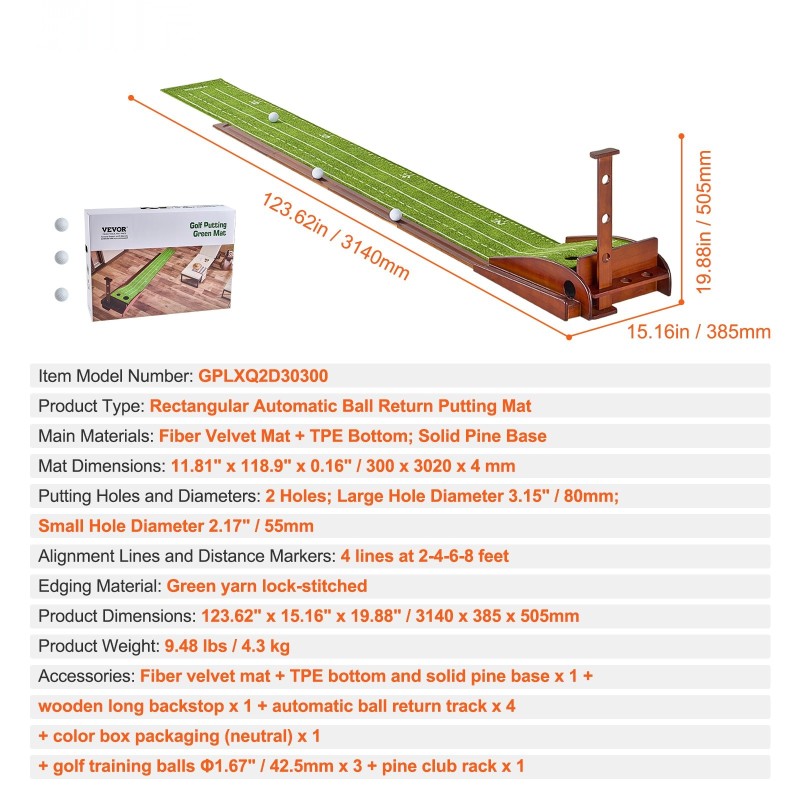 Puttialusta kaksireikäinen sisäkäyttöön hienokuitumatolla massiivipuinen alusta magneettisella pallonpalautuksella kolmella