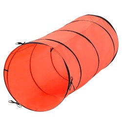 Koiran agilitysetti 5-osainen PVC-muovi vahvistetulla rakenteella säädettävät hypyt kuusi pujottelukeppiä tunneli hyppykehä