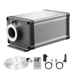 Valokuitutähtikatto 550 kpl 0,76 mm 3 m 16W monivärinen langaton sovellusohjaus ääniohjaus