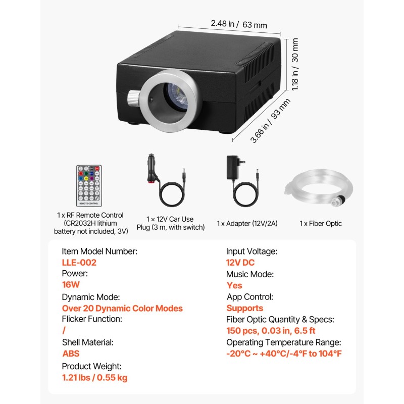 Kuituoptinen tähtitaivasvalosarja 150 kpl 1,98 m kuidut RGBW 16W Bluetooth-ohjaus