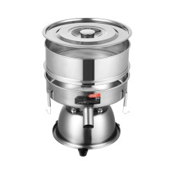 Sähkökäyttöinen värähtelevä seula ruostumattomasta teräksestä verkkokoot 12 ja 80 45 watin työtasomalli