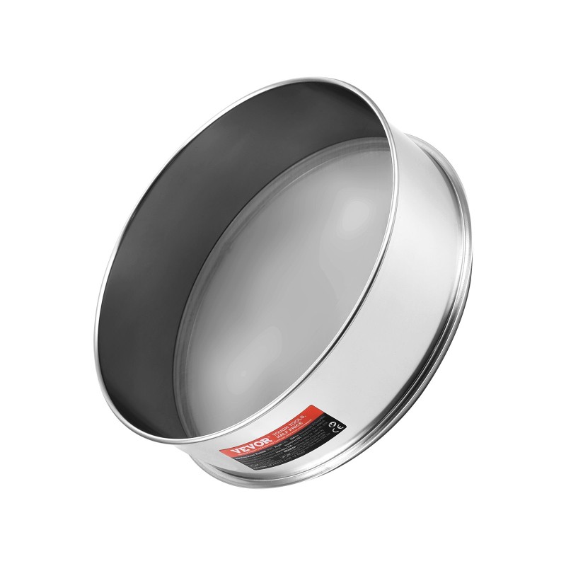 Hienojakoinen jauhoseula ruostumattomasta teräksestä halkaisija 320 mm verkkokoko 80 leivontaan ja ruoanlaittoon