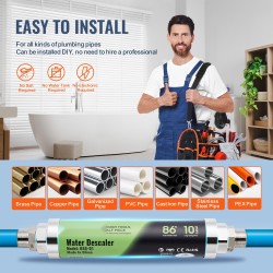 Kalkinpoistin suolaton koko talolle kaupunkivedelle 4,0 m³/h SAAS-seos yli 10 vuotta