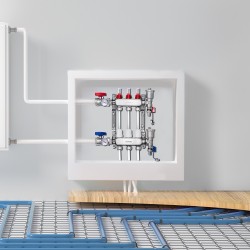 Jakotukki 3-haarainen SUS304-ruostumaton teräs 1/2 tuuman PEX-putkille ja sovittimet lattialämmitykseen